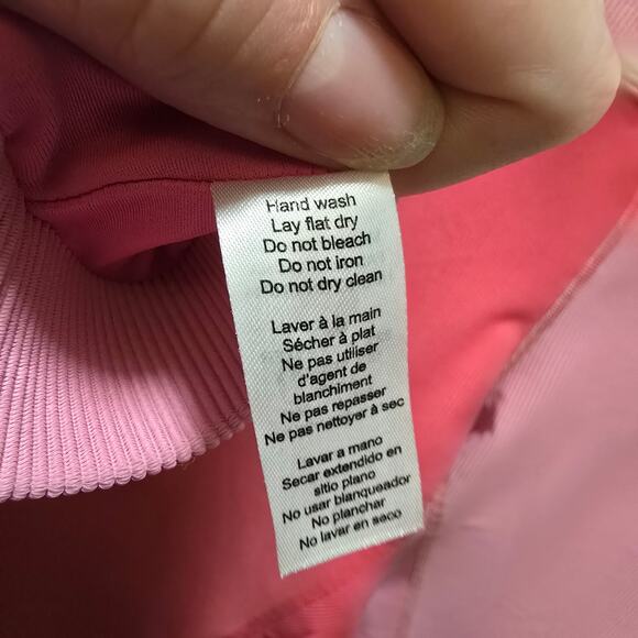 LoveShackFancy x Beach Riot pink colorblock ribbed large legging XL sports bra - Picture 5 of 15